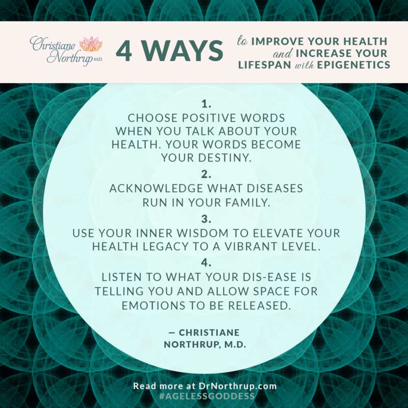 // 4 Ways to Improve Your Health and Increase Your Lifespan with Epigenetics #northrup #health #tips #ageless
